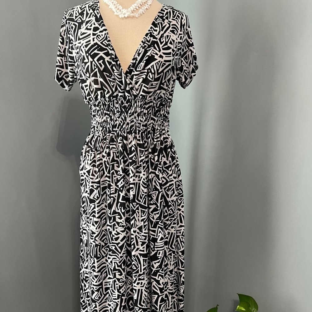 Black and White Maxi Dress